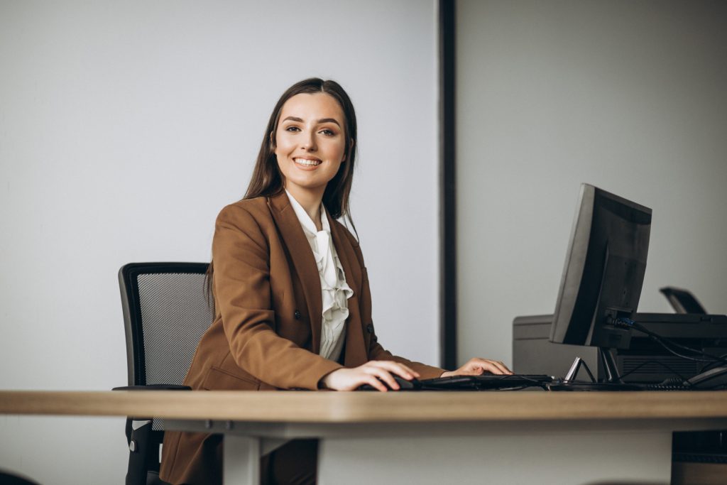 Business Woman at desk